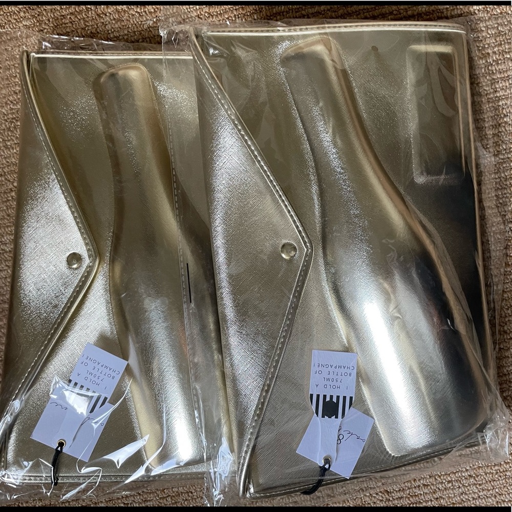 Champagne clutch NWT
